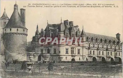Cartes postales Chenonceaux (I et L) Le Chateau