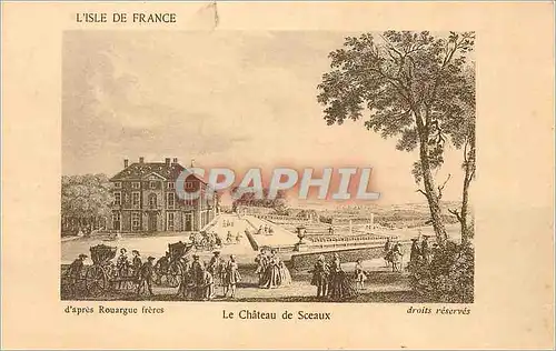Cartes postales L'Isle de France Le Chateau de Sceaux