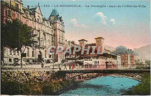 Cartes postales La Bourboule La Dordogne Quai de l'Hotel-de-Ville