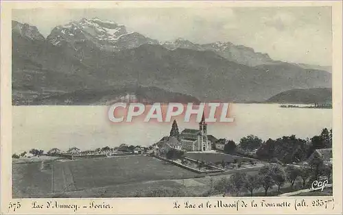 Cartes postales Lac d'Annecy Fevrier Le lac et le Massif de la Tournelle