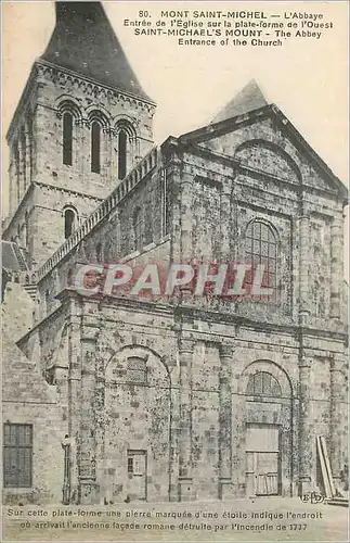 Cartes postales Mont Saint-Michel L'Abbaye