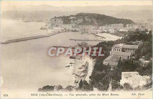 Cartes postales Nice (Alpes-Maritimes) Vue generale prise du Mont Boron