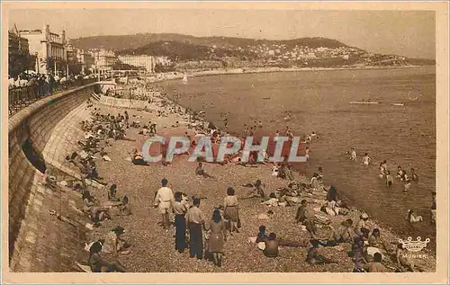 Cartes postales Nice La Plage et le Mont-Boron