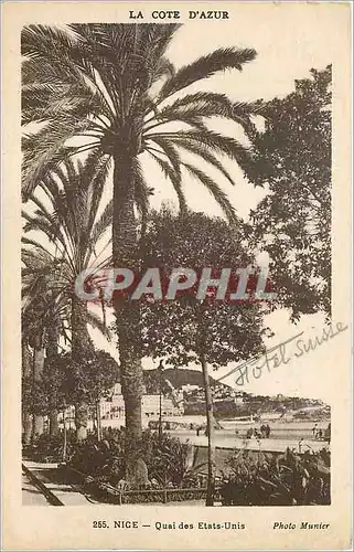 Cartes postales Nice Quais des Etats-Unis