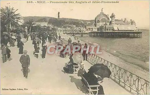 Cartes postales Nice Promenade des Anglais et Jetee-Promenade