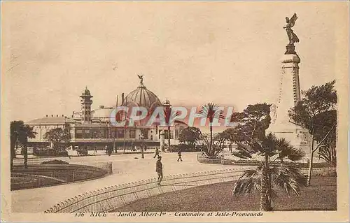 Ansichtskarte AK Nice Jardin Alber Ier Centenaire et Jetee-Promenade
