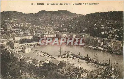 Cartes postales Nice Interieur du Port Quartier de Riquier Bateaux