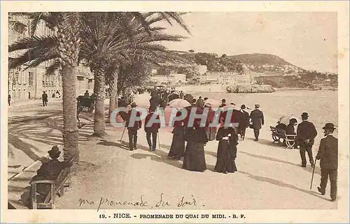 Cartes postales Nice Promenade du Quai du Midi