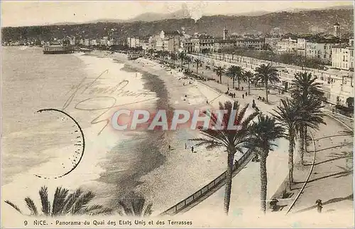 Ansichtskarte AK Nice Panorama du Quai des Etats-Unis et des Terrasses