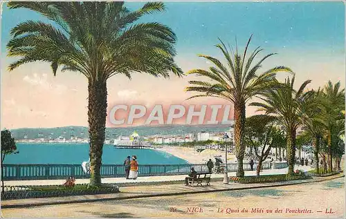 Cartes postales Nice Le Quai du Midi ou des Ponchettes