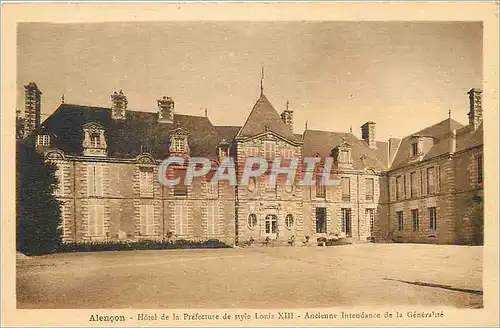 Cartes postales Alencon Hotel de la Prefecture de style Louis XIII Ancienne Intendance de la Generalite