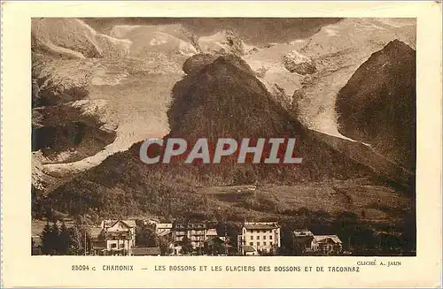 Cartes postales Chamonix Les Bossons et les Glaciers des Bossons et de Taconnaz