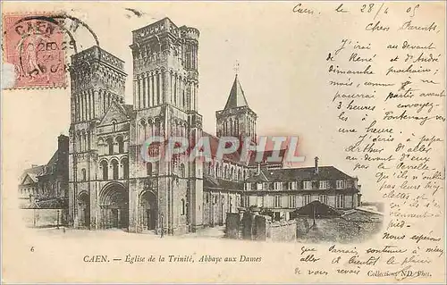 Cartes postales Caen Eglise de la Trinite Abbaye aux Dames (carte 1900)