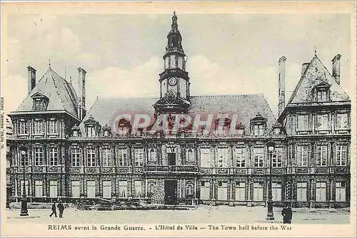 Cartes postales Reims avant la Grande Guerre L'Hotel de Ville