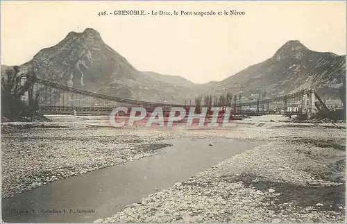 Cartes postales Grenoble Le Drac le Pont suspendu et le Neron