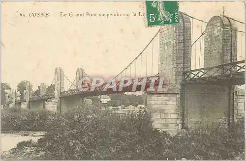 Cartes postales Cosne Le Grand Pont suspendu