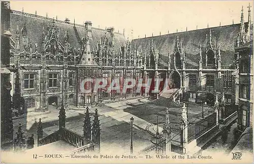 Ansichtskarte AK Rouen Ensemble du Palais de Justice