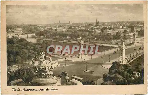 Cartes postales Paris Panorama sur la Seine