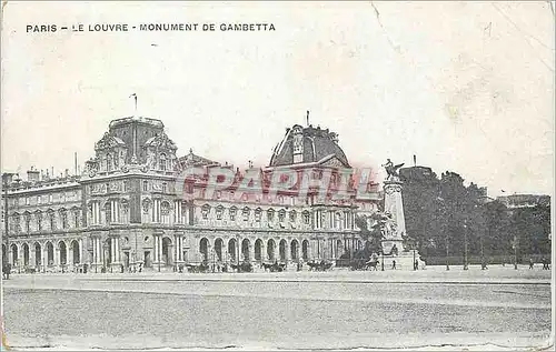 Ansichtskarte AK Place Le Louvre Monument de Gambetta