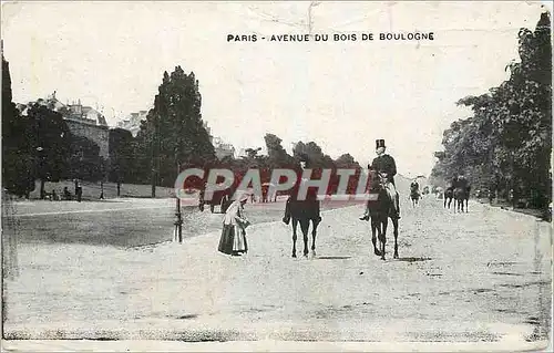 Cartes postales Paris Avenue du Bois de Boulogne