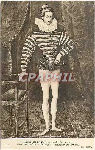 Cartes postales Musee du Louvre Ecole Francaise Louis de Balzac d'Emitragues seigneur de Dunes