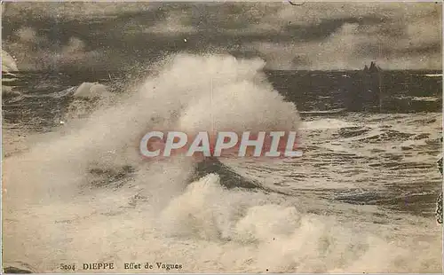 Cartes postales Dieppe Effet de Vagues