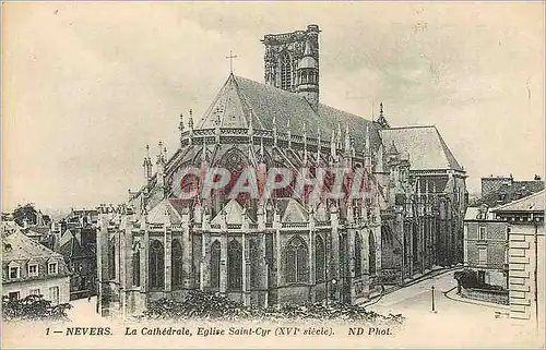 Ansichtskarte AK Nevers Le Cathedrale Eglise Saint Cyr