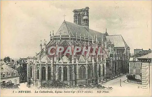 Cartes postales Nevers Le Cathedrale Eglise Saint Cyr