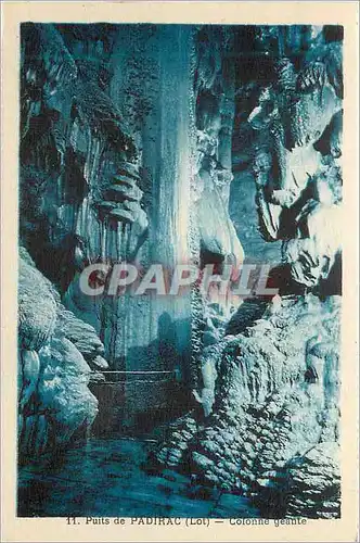 Cartes postales Puits de Padirac Lot Colonne geante