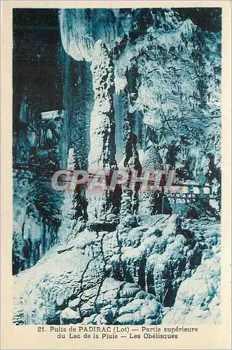 Cartes postales Puits de Padirac Lot Partie superieure du Lac de la Piuie