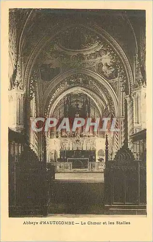 Cartes postales Abbaye d Hautecombe Le Choeur et les Stalles Orgue