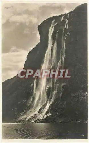 Cartes postales moderne Norge Geiranger Die sieben Schwestern