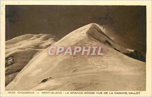 Cartes postales Chamonix Mont Blanc La Grande Bosse vue de la Cabane Vallot