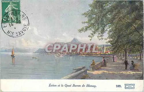 Cartes postales Evian et le Quai Baron de Blonay