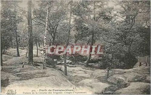Ansichtskarte AK Foret de Fontainebleau Plateau de la Caverne des Brigands
