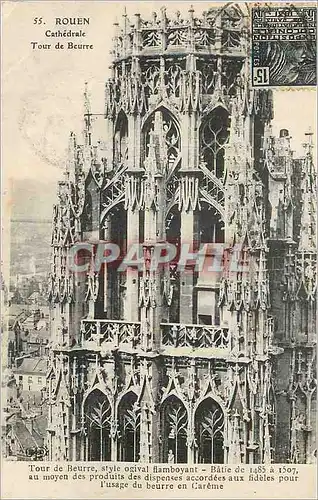 Cartes postales Rouen Cathedrale Tour de Beurre