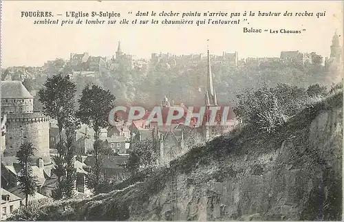 Cartes postales Fougeres L Eglise St Sulpice