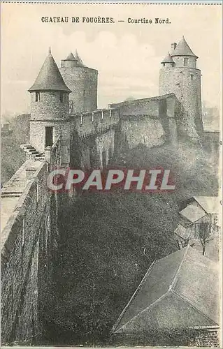 Cartes postales Chateau de Fougeres Courtine Nord