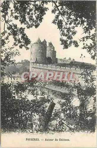 Cartes postales Fougeres Autour du Chateau
