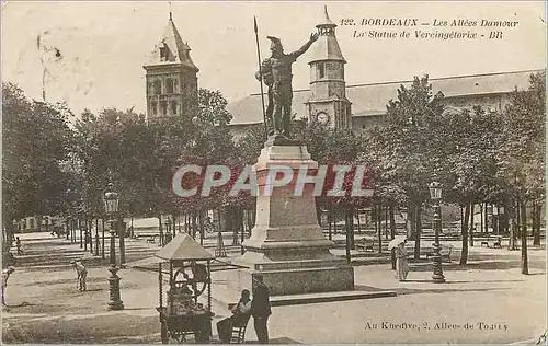 Cartes postales Bordeaux Les Allees Damour La Statue de Vercingetorix