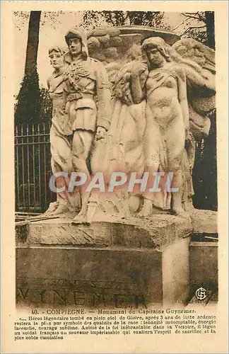 Ansichtskarte AK Compiegne Monument du Capitaine Guynemer Militaria