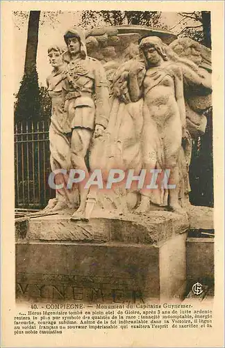 Cartes postales Compiegne Monument du Capitaine Guynemer Militaria