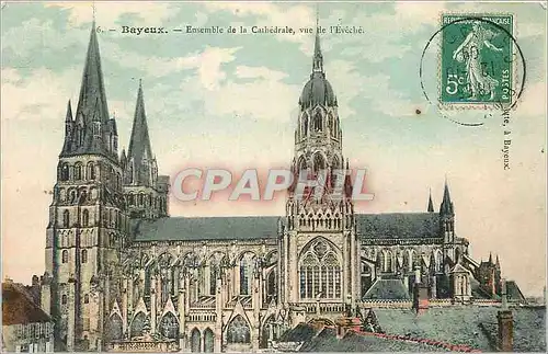 Ansichtskarte AK Bayeux Ensemble de la Cathedrale vue de l Eveche