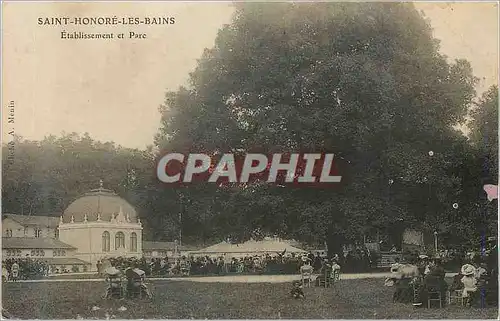 Cartes postales Saint Honore les Bains Etablissement et Parc