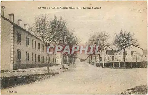 Cartes postales Camp du Valdahon Doubs Grande Allee Militaria