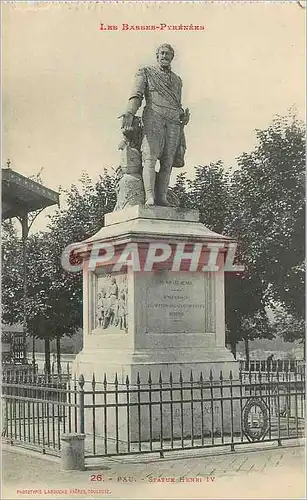 Cartes postales Pau Statue Henry IV