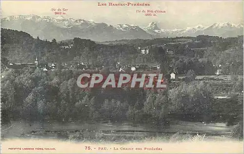 Cartes postales Pau La Chaine des Pyrenees