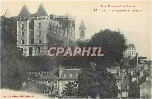 Cartes postales Pau Le Chateau D Henri IV