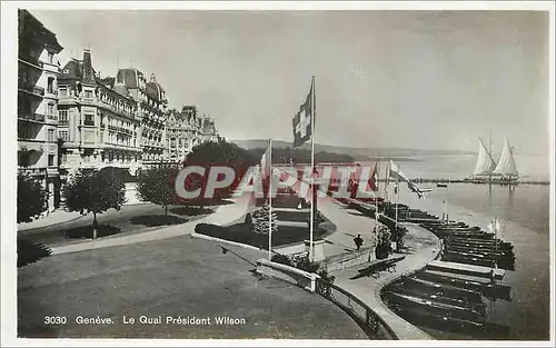 Cartes postales moderne Geneve Le Quai President Wilson