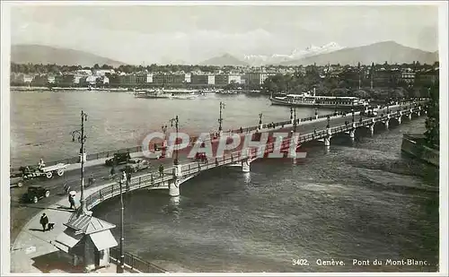 Cartes postales moderne Geneve Pont du Mont Blanc